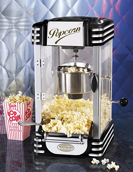 Nostalgia Electrics RKP-630BLK Retro Series Kettle Popcorn Maker, Black