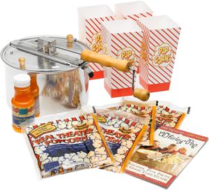Whirley Pop Warm Buttery Popcorn Bowl Gift Set
